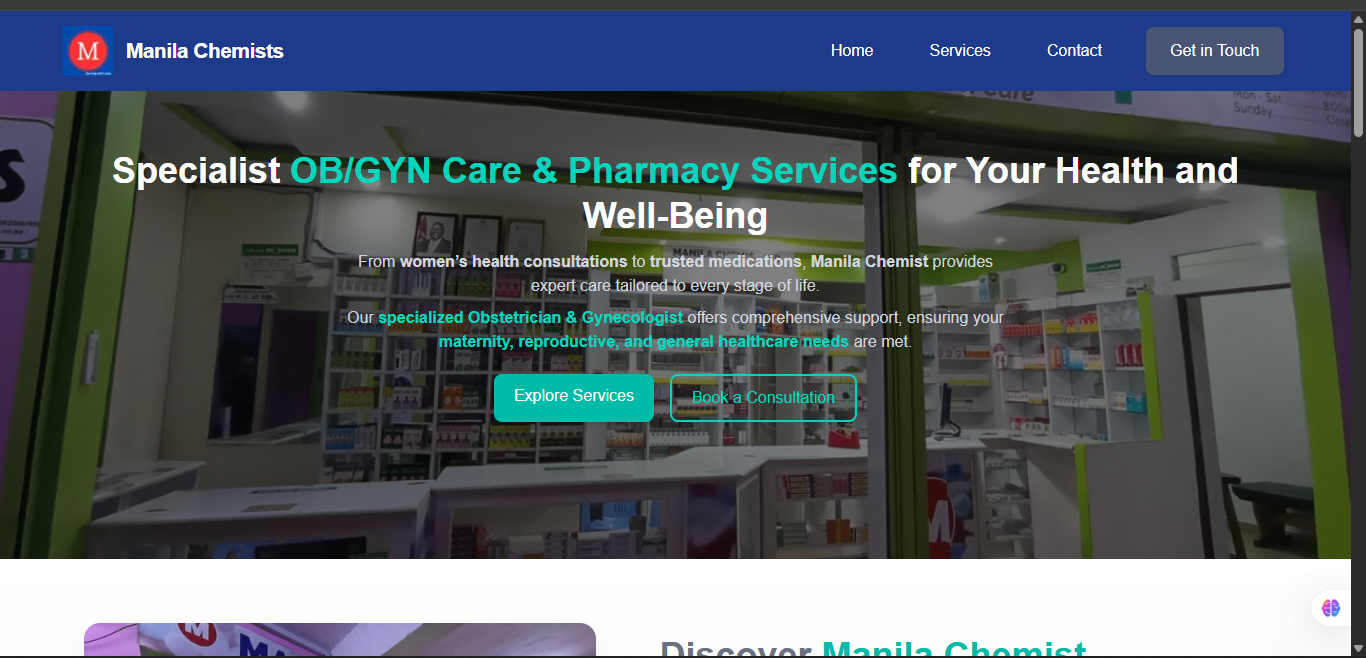 Manila Chemists Website